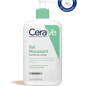 CeraVe Gel Moussant Peau Normale à Grasse 473ml