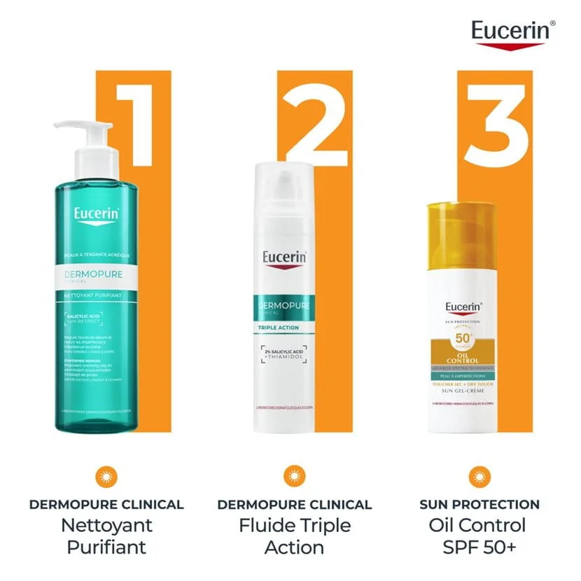 EUCERIN Sun Oil Control Gel-Crème SPF50+ Toucher Sec – Image 6