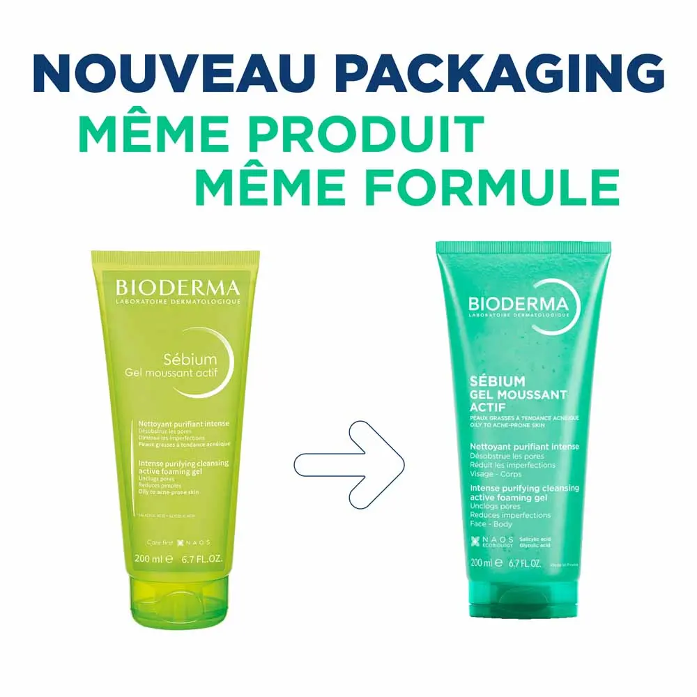 Bioderma Sébium Gel Moussant Actif — Peaux Grasses à Tendance Acnéique – Image 5