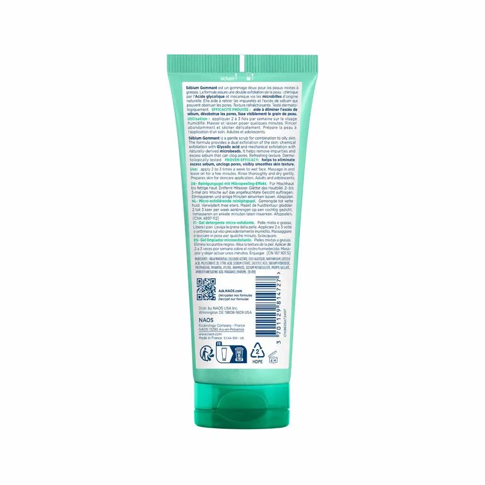 Bioderma Sébium Gommant — Gel Nettoyant Micro-Exfoliant (nouvelle formule globale) – Image 2