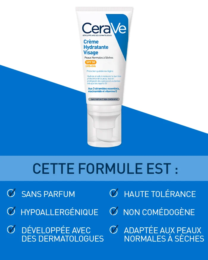 CeraVe Crème Hydratante Visage SPF50 – Image 6