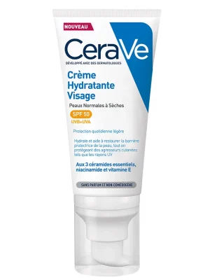CeraVe Crème Hydratante Visage SPF50