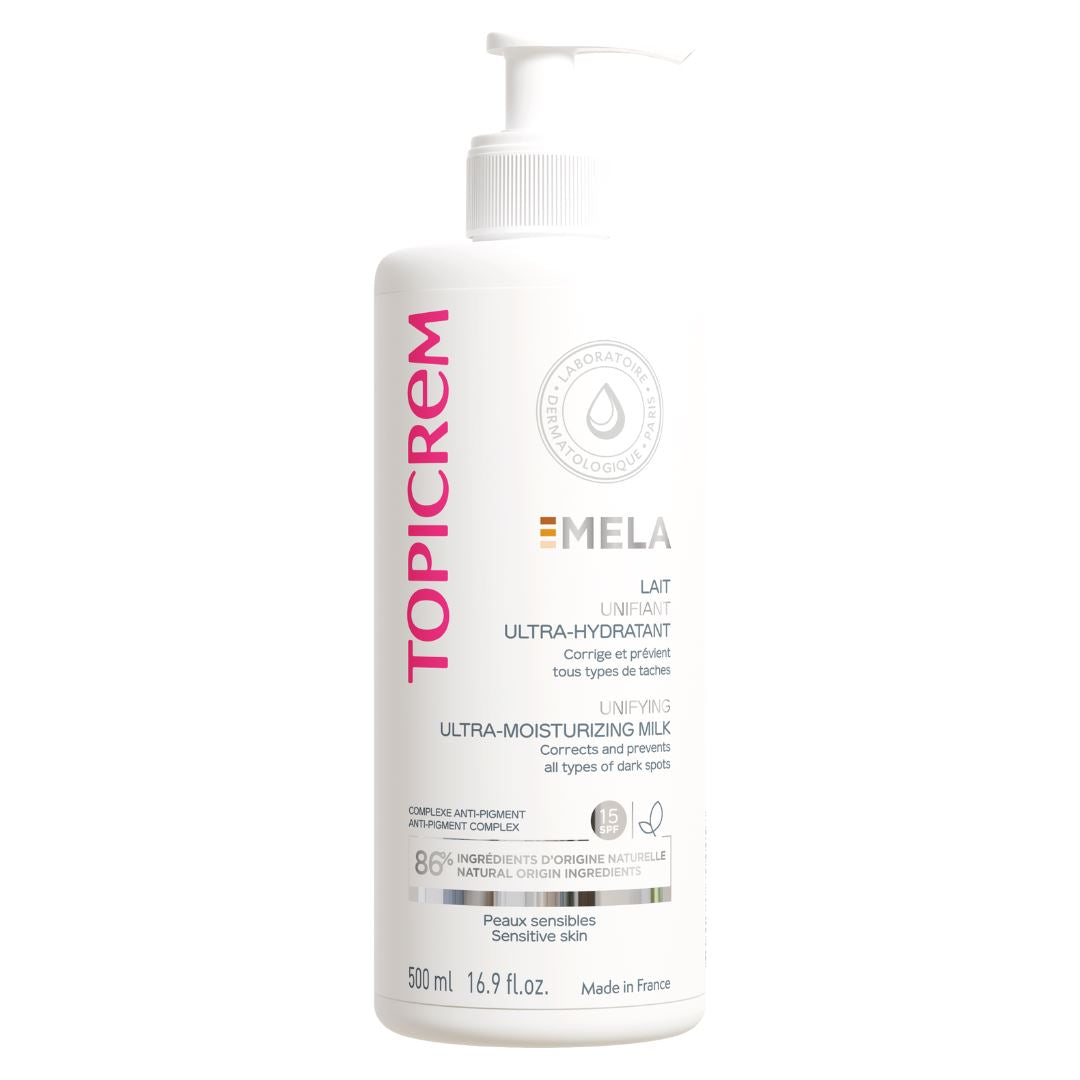 Topicrem MELA Lait Unifiant Ultra-Hydratant SPF15 500ml